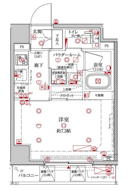 クレイシア森下ステーションサイトの間取り
