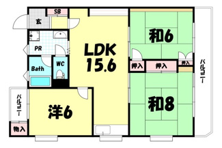 【間取り】 | 第2ビラ摩耶