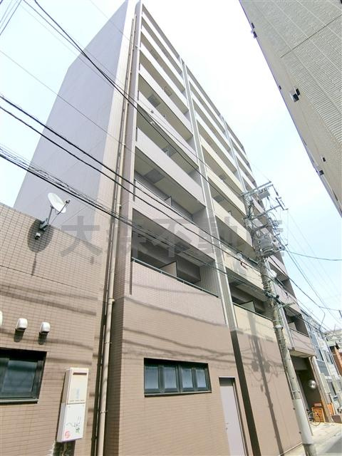 プレール大森EAST(イーストの外観|2003年1月築　RC鉄筋コンクリート造地上9階建て総戸数48戸の分譲賃貸マンション　東京都大田区大森本町2丁目　京浜急行本線平和島駅近！オートロック宅配BOXゴミ捨て場付