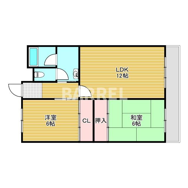 クリークレーン桃山台の間取り
