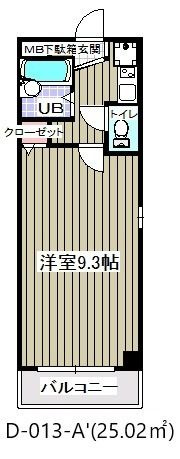 グランピーノ妙典　D-013の間取り