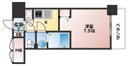 プロシード大阪NB3の間取り