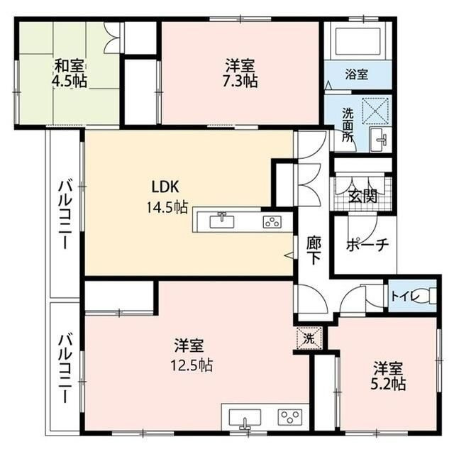 Casa de rosaの間取り