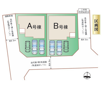 ハートフルタウン／中央区出水６丁目643番／A号棟の区画図