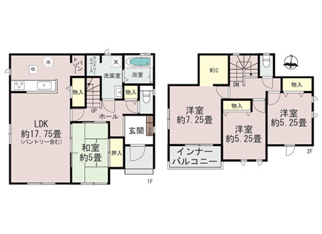 ハートフルタウン／中央区出水６丁目643番／B号棟の間取り