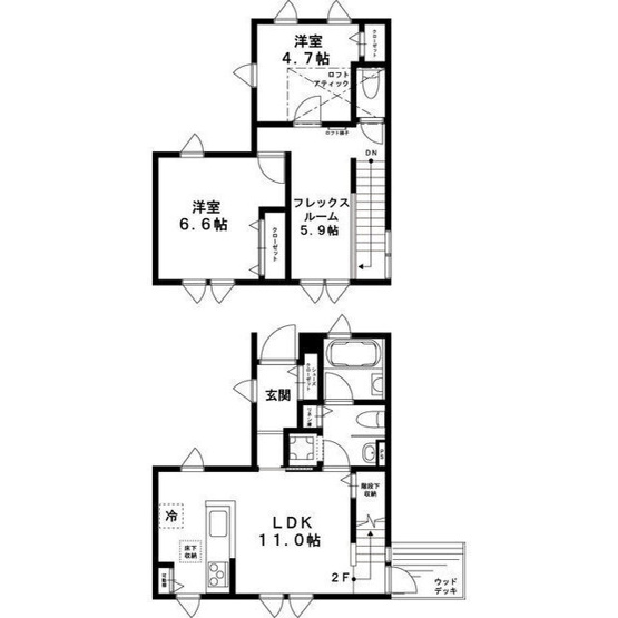 【間取り】 | ミルクリーク深大寺テラス 