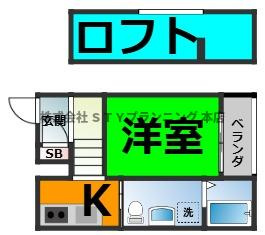 仲介手数料０円！L’endroit apaisantの間取り