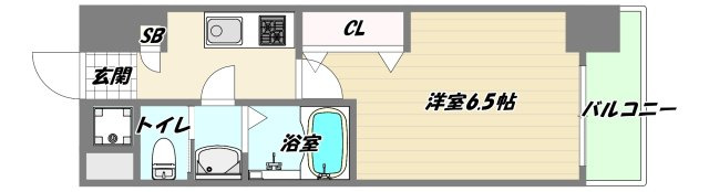 大阪市東淀川区西淡路１丁目の賃貸マンションの間取り