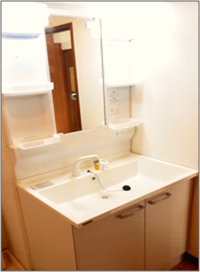 宝塚市雲雀丘２丁目の賃貸マンションの洗面所