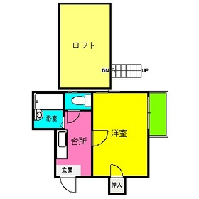 レディバッグ西新の間取り
