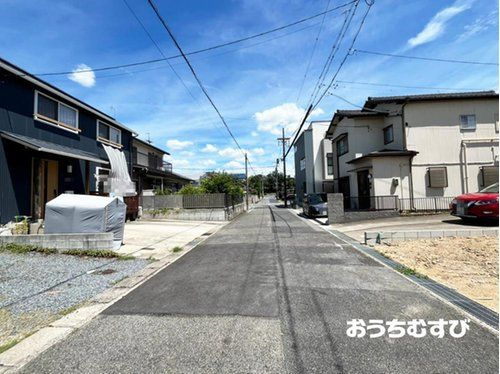 尾張旭市東名西町1期(全1区画)の前面道路含む現地写真