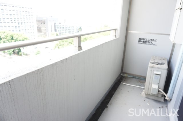 熊本市中央区草葉町の賃貸マンションのバルコニー