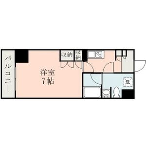 熊本市中央区草葉町の賃貸マンションの間取り