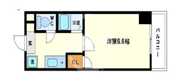 ドエル南本町の間取り|ドエル南本町　間取り（反転タイプ）
