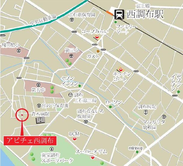 【外観パース】 | アピチェ西調布