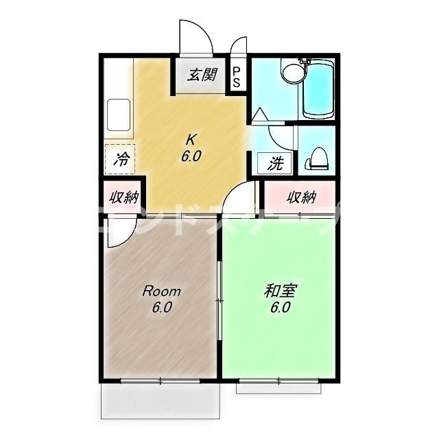 ひまわりハイツの間取り|高崎、前橋のお部屋探しはエンドスケープまで！お客様の理想お聞かせ下さい♪