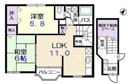 アヴニール・Ｋの間取り