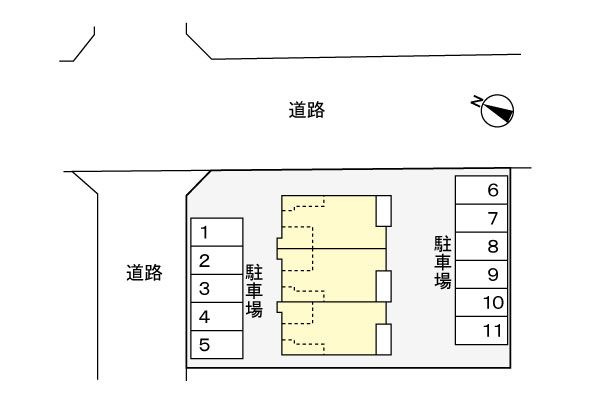 エレガンテ　フィオーレの区画図