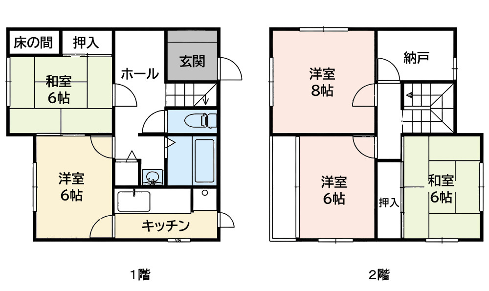 今川町借家　　刈谷市の賃貸ならクラスホーム刈谷店の間取り