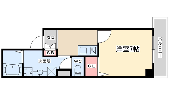 【間取り】 | ラ・ヴィ江坂イースト