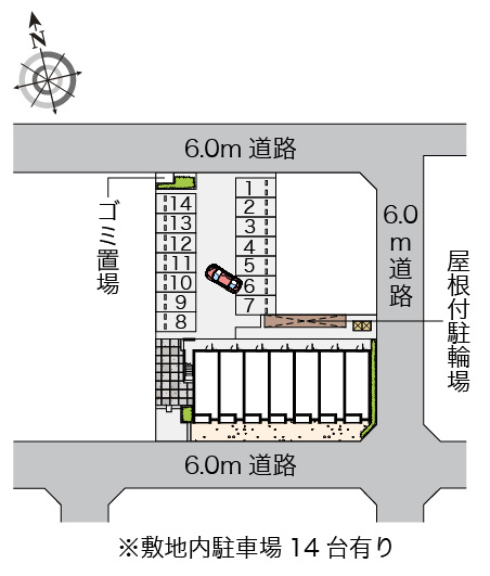 レオネクストヴェルヴェデーレⅡの地図|画像4