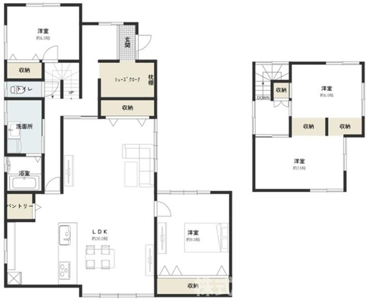 綾羅木本町1丁目中古一戸建ての間取り
