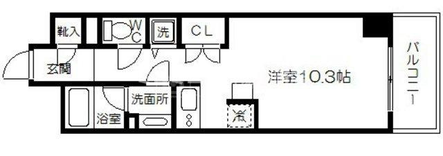 セイワパレス大手前西の間取り