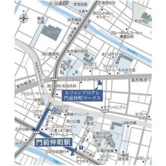 【地図】 | ルフォンプログレ門前仲町マークス