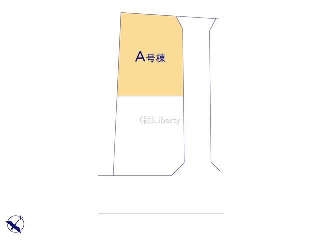 つくば市花畑3丁目　新築戸建　A号棟の区画図