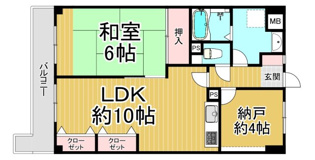 ライオンズマンション東園田の間取り