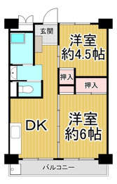 ビレッジハウス南清水タワーの間取り