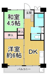 ビレッジハウス南清水タワーの間取り