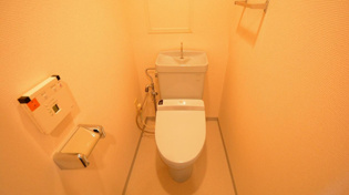 温水洗浄便座付きのトイレです♪