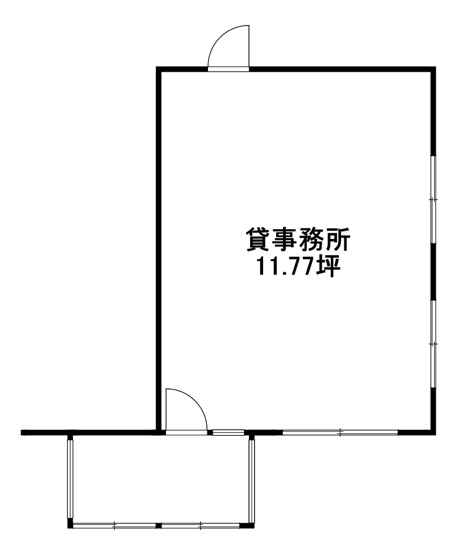 【間取り】 | 野溝木工1丁目貸事務所
