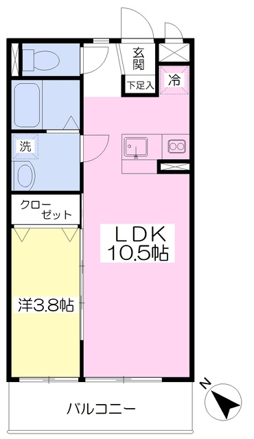 カシスコート大鳥居【キャッシュバック対象物件】の間取り