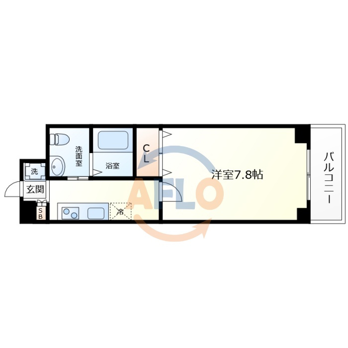 B-RISE玉造の間取り|B-RISE玉造　間取り図