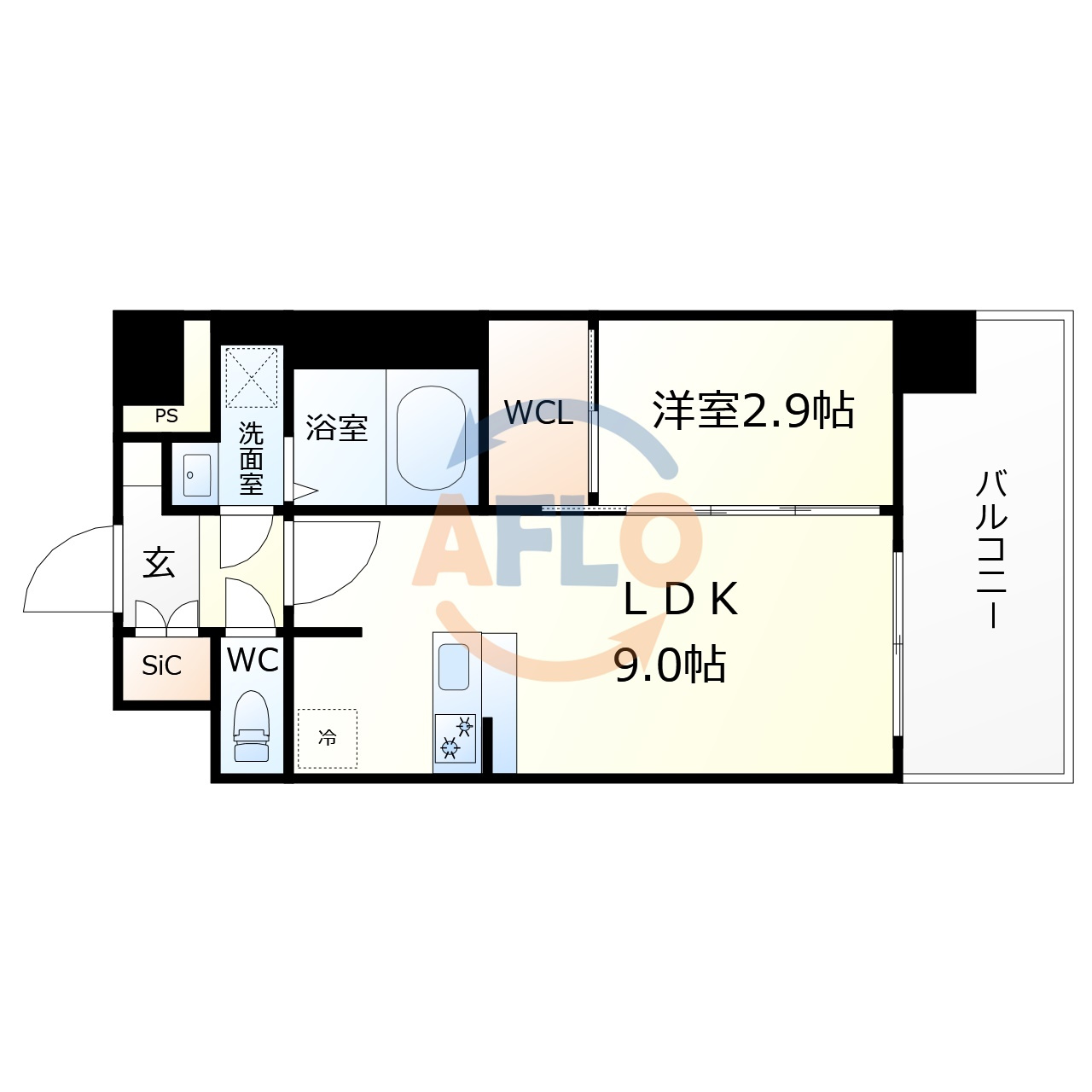 シャテーニュ上本町の間取り|シャテーニュ上本町　間取り
