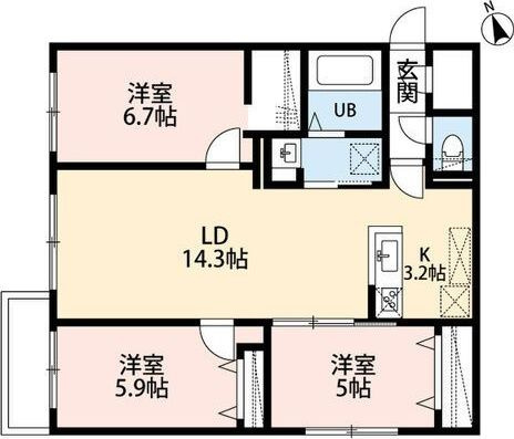 Grandzabo Honcho　　グランザボ本町の間取り