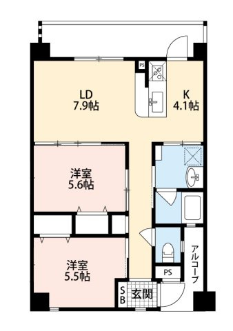 ハレマハナの間取り