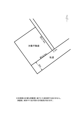 【土地図】 | 小針6丁目南向き売地