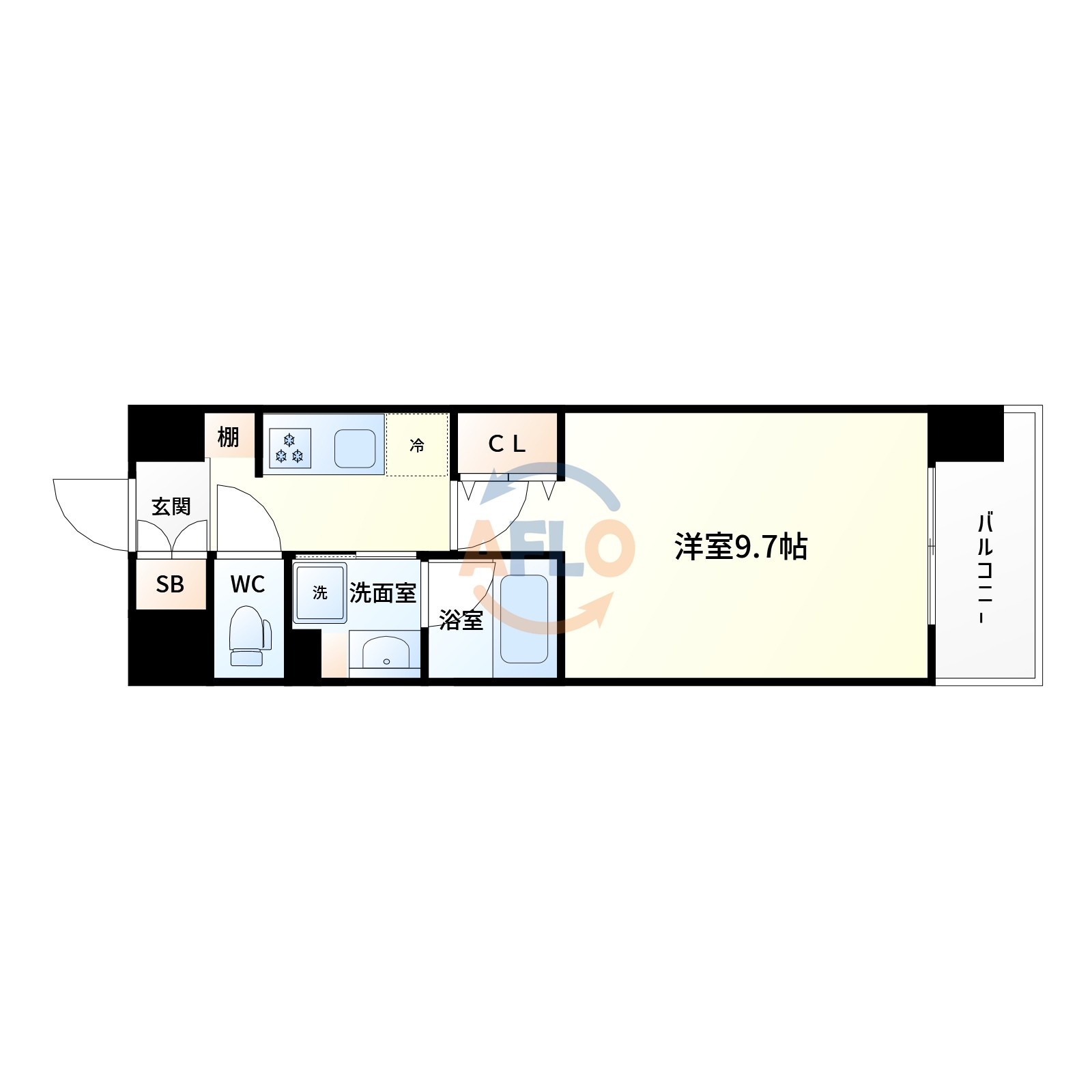 ラルシェパルク新大阪の間取り|間取り