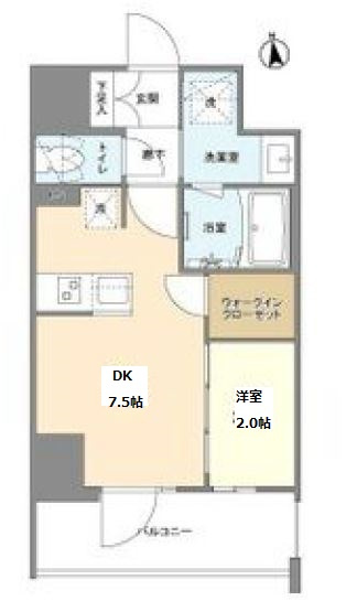 バウスフラッツ新大阪の間取り