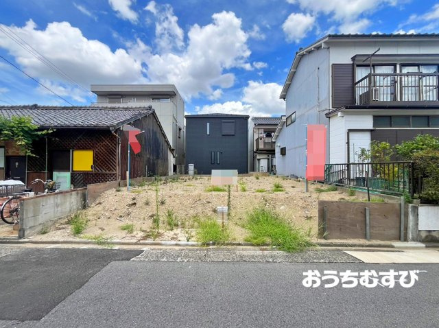 北区安井4期(全1区画)の前面道路含む現地写真