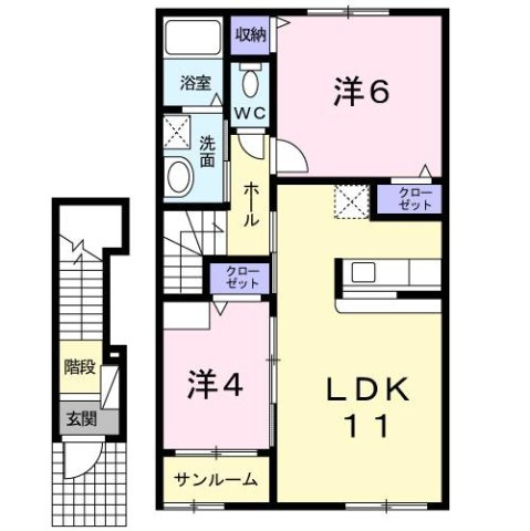 【間取り】 | メランジェＡ