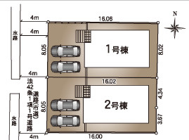 クレイドルガーデン／中央区出水第17／1号棟の区画図