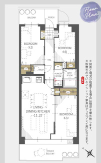 【間取り】 | グリーンパーク鳩ヶ谷Ｂ棟