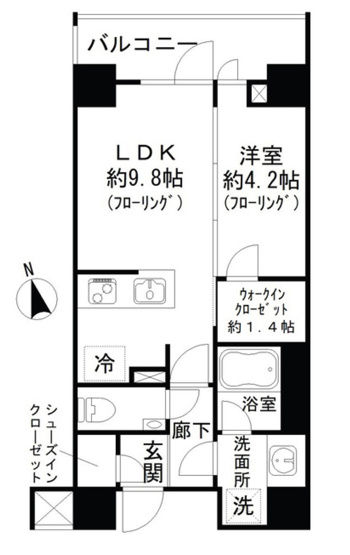 【間取り】 | ディアナコート池田山公園