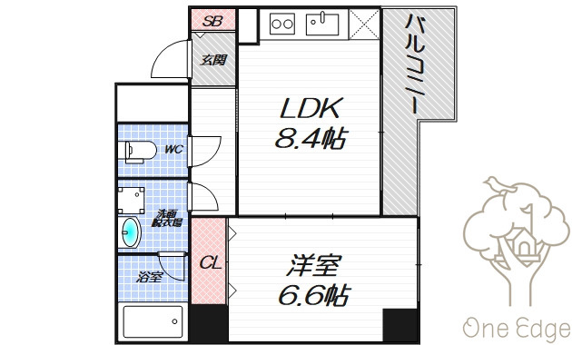 ES-Grande Umedakitaの間取り