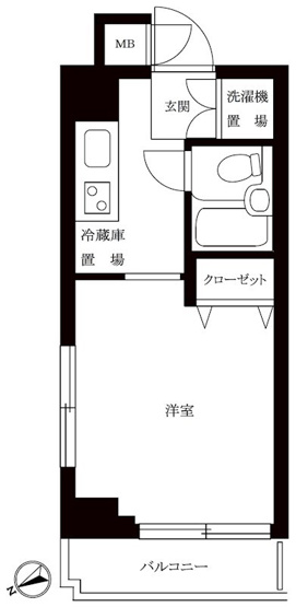 【間取り】 | ルーブル大森Ⅱ
