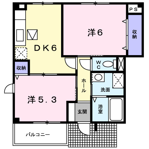【間取り】 | フルーレゾンⅢ